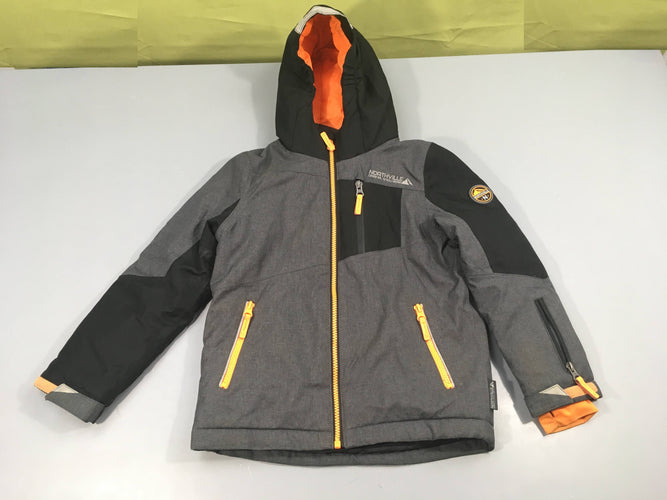 Veste de ski gris foncé, Northville à capuche, moins cher chez Petit Kiwi