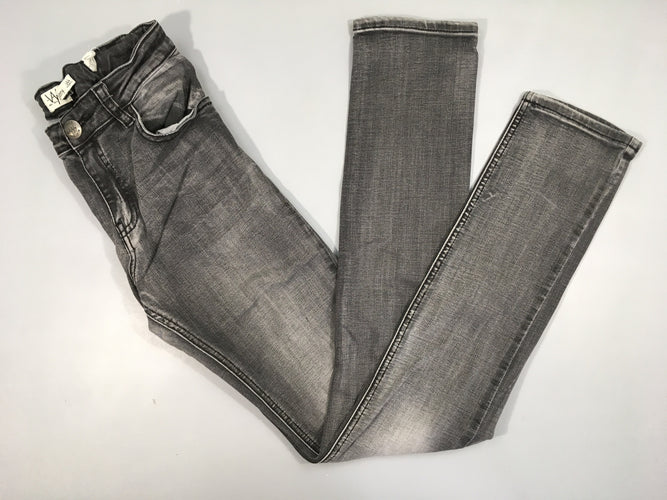 Jeans gris Skinny 24, moins cher chez Petit Kiwi