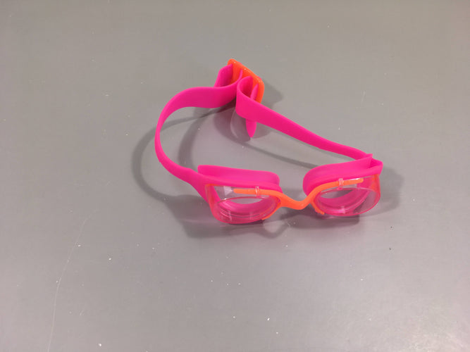 Lunettes de natation XBASE - Verres Clairs - Taille Junior - Rose Orange, moins cher chez Petit Kiwi