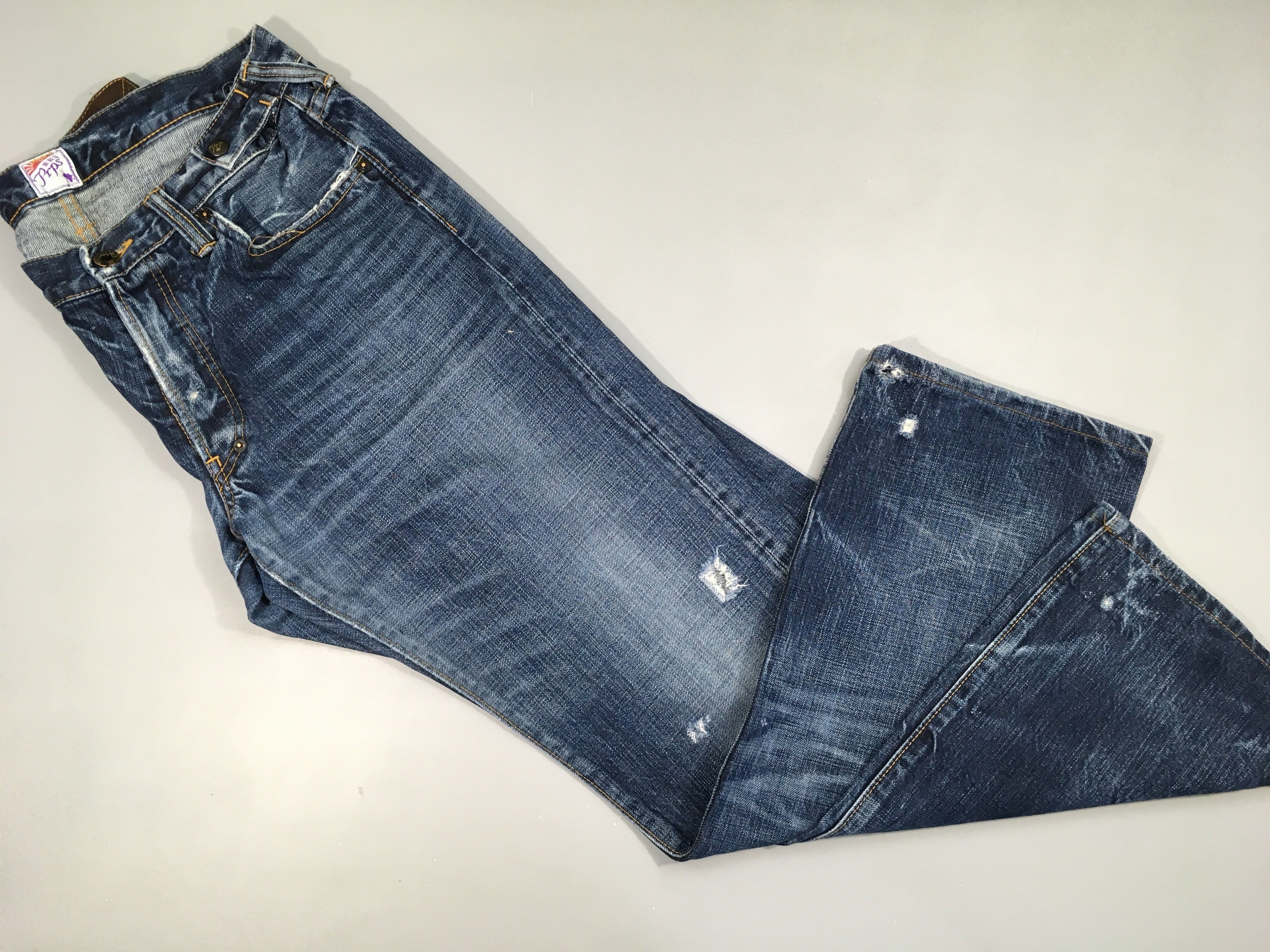 PRPS Jeans foncé effet troué 32