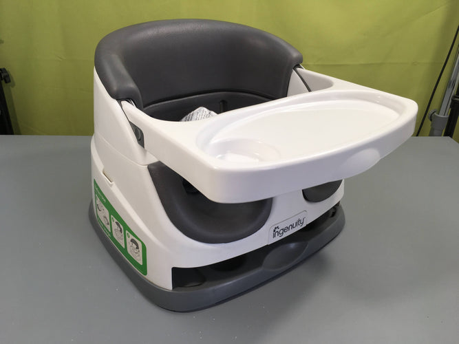Réhausseur de chaise 2 en 1 Gris, Ingenuity, moins cher chez Petit Kiwi