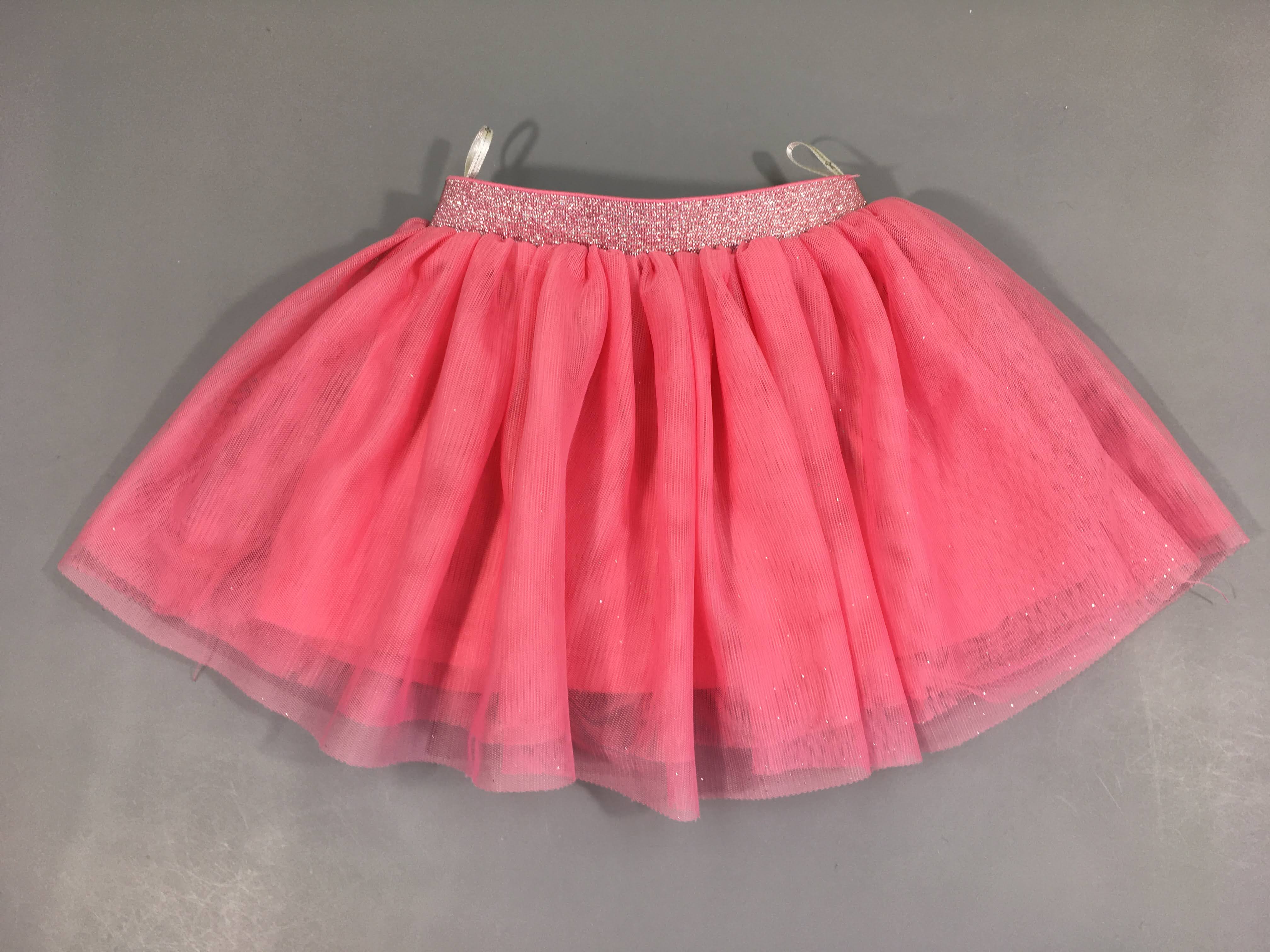 Jupe tulle rose pailletée