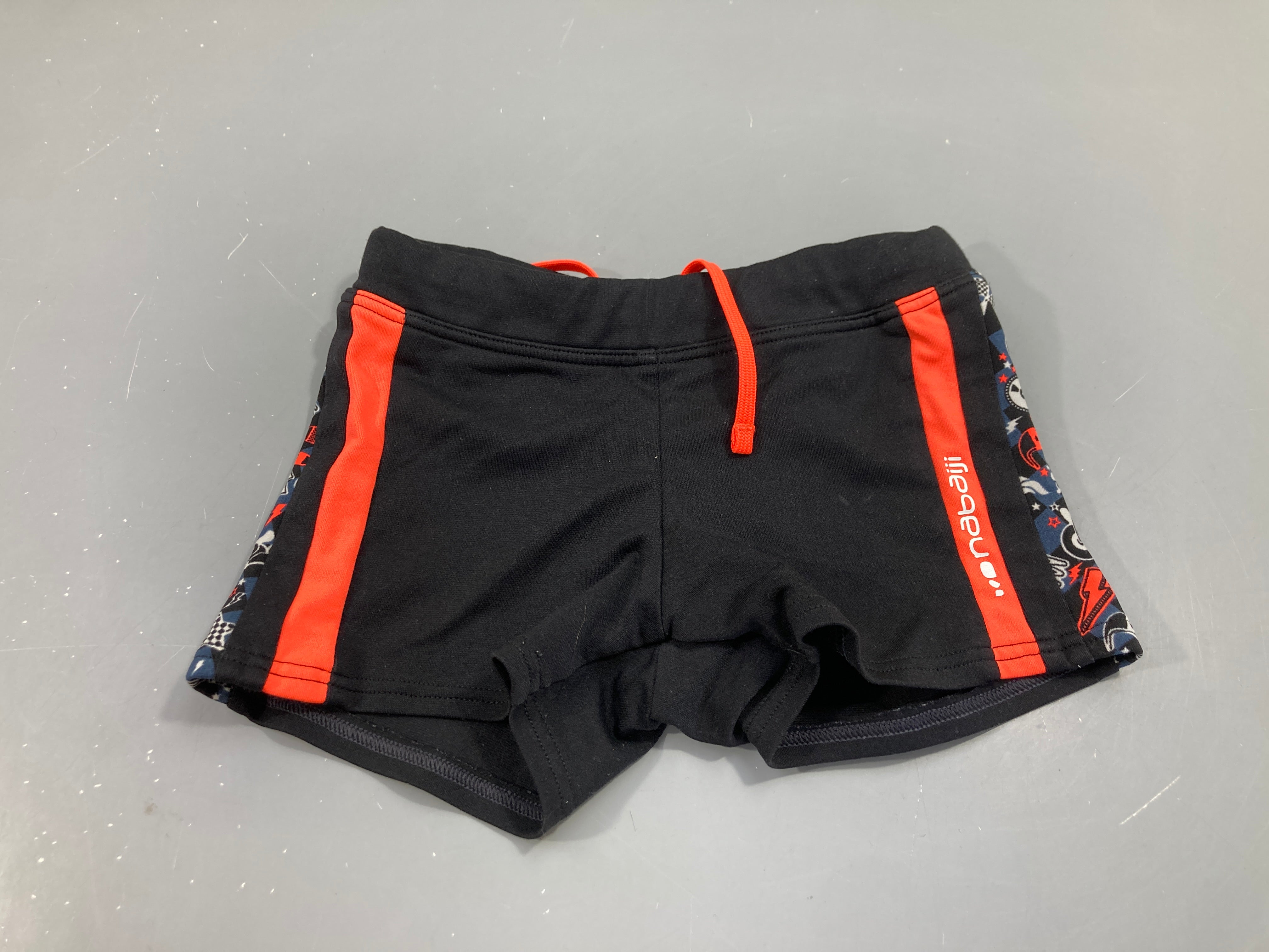 Maillot de bain noir et rose fluo, Nabaiji