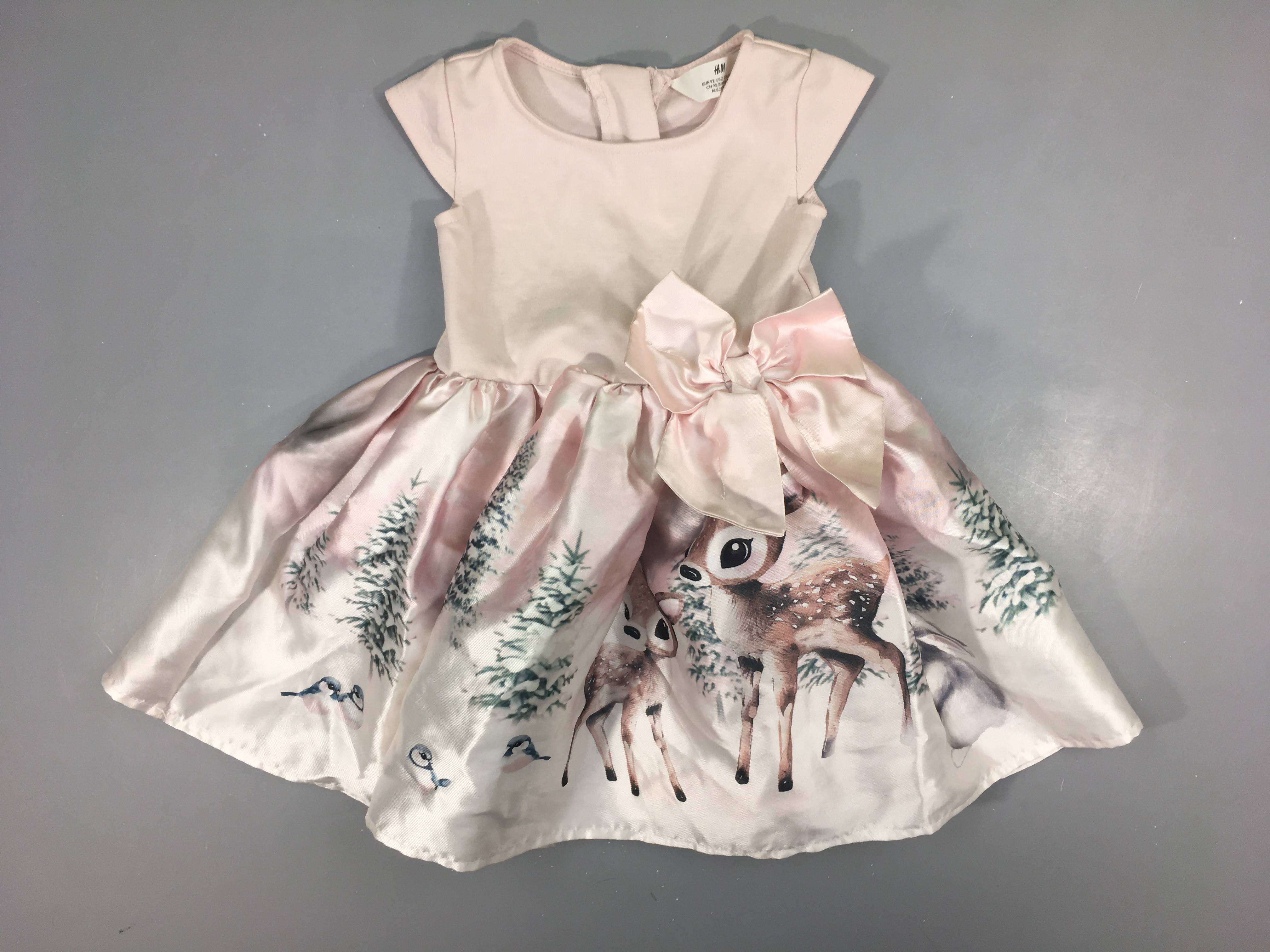 Robe s.m jersey/voile rose daims