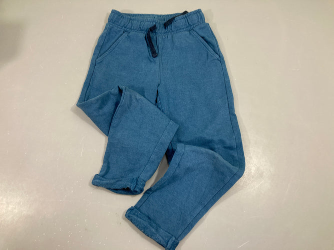 Pantalon jogging bleu en molleton, moins cher chez Petit Kiwi