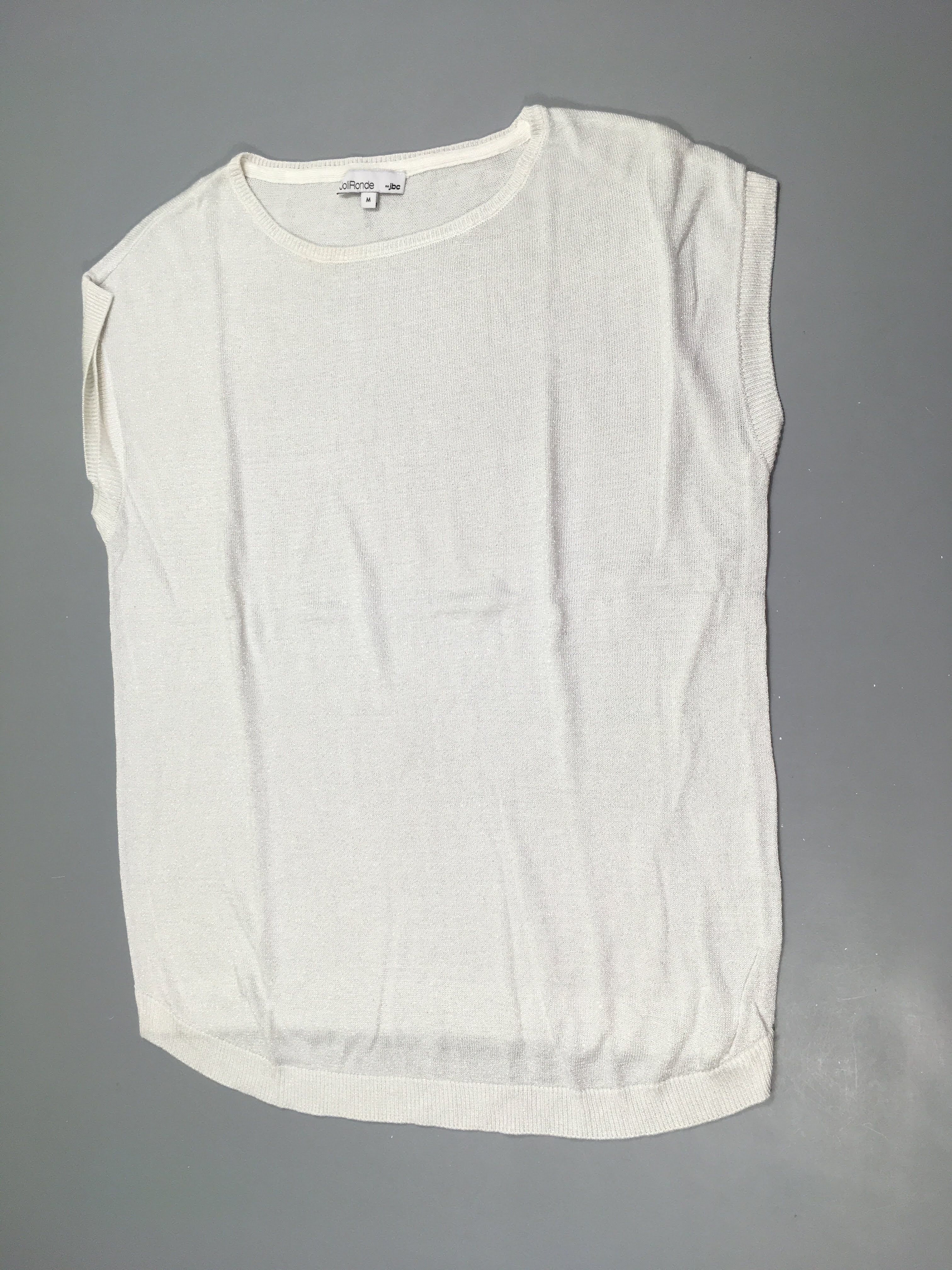 Pull m.c blanc irisé