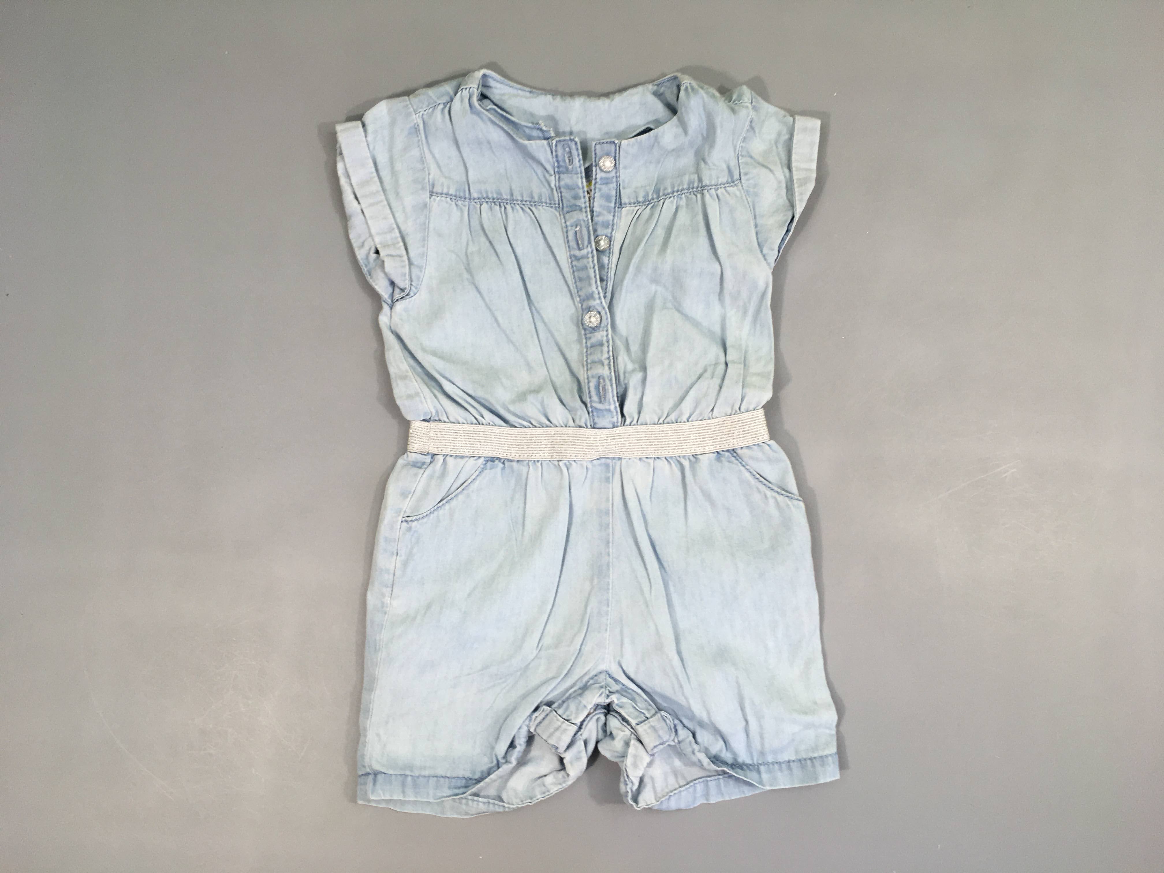 Combishort m.c denim