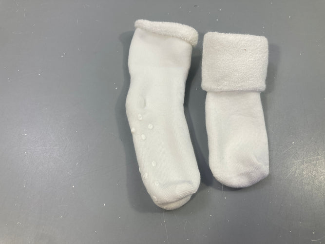 Chaussettes éponge blanches, moins cher chez Petit Kiwi