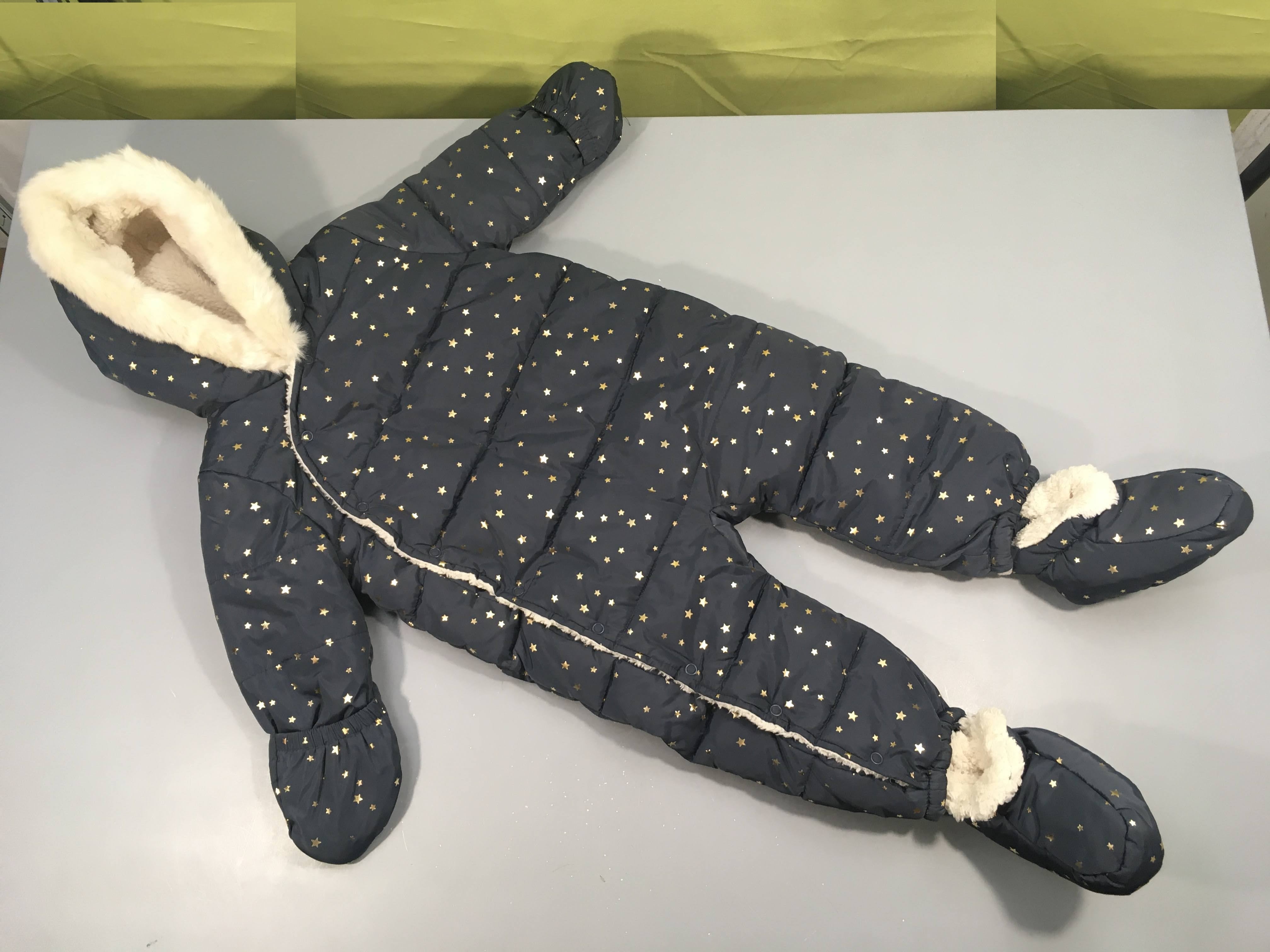 Combinaison pilote bleu marine étoiles dorées état neuf