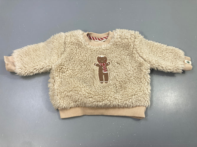 Pull ml sherpa beige P'tit Biscuit, moins cher chez Petit Kiwi