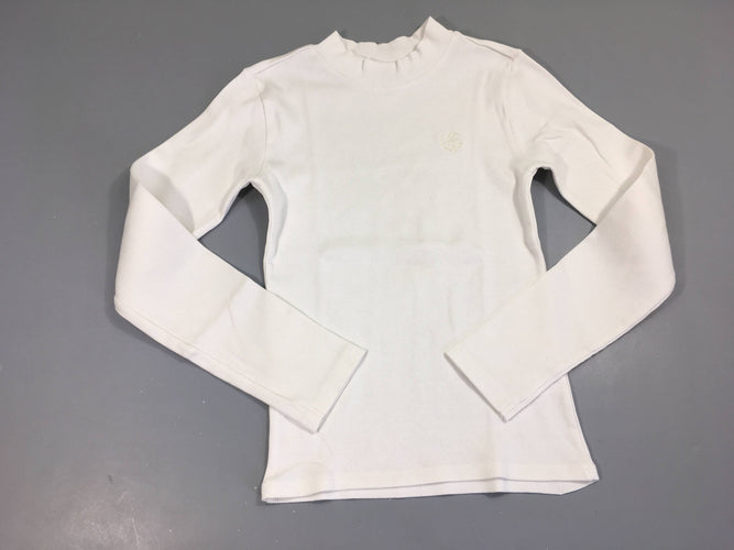 T-shirt m.l côtes blanc trèfle, moins cher chez Petit Kiwi