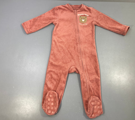 Pyjama rose ourson zippé, moins cher chez Petit Kiwi