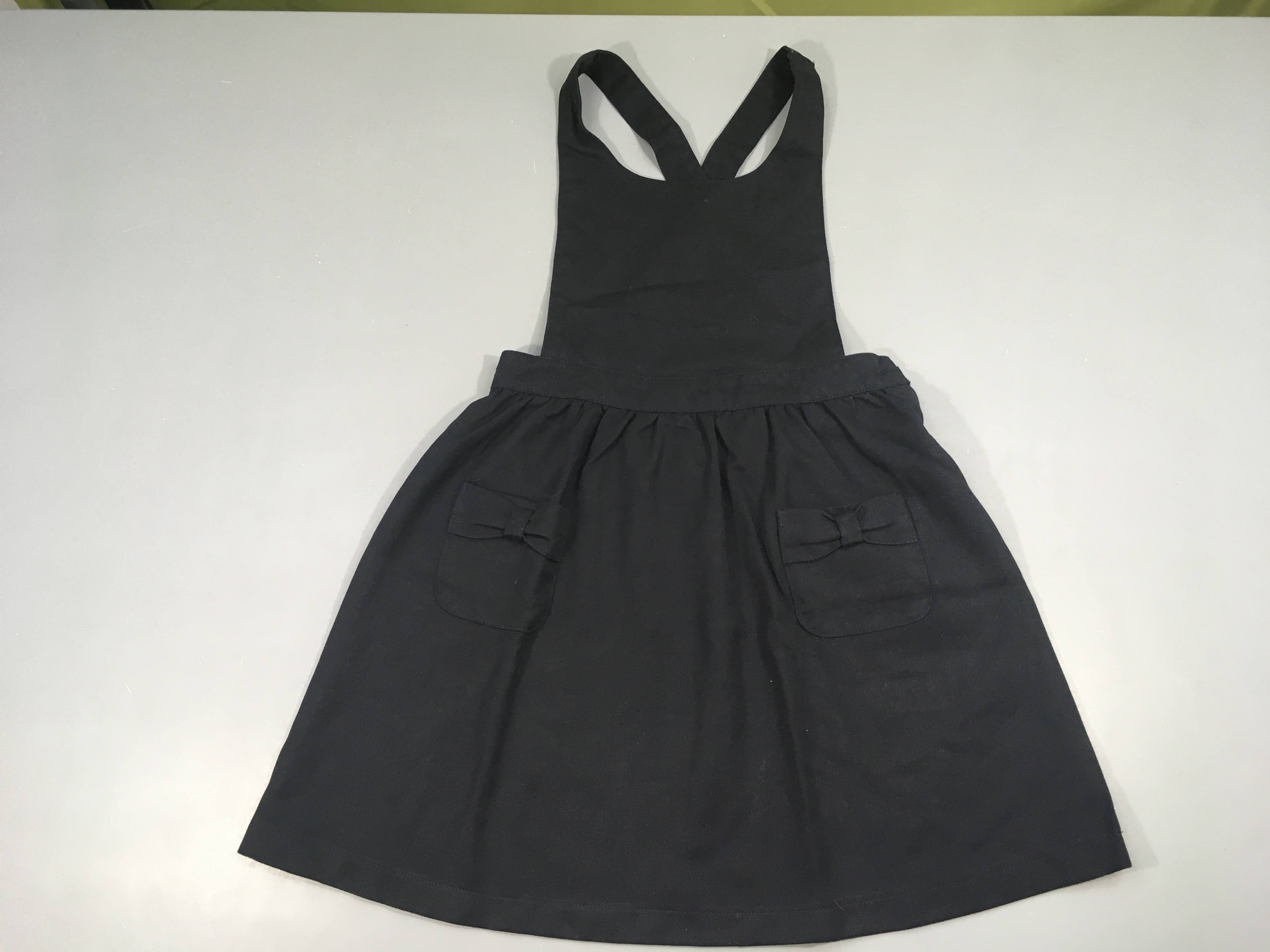 Robe d'écolier à pochettes nœud, chasuble, bleu marine, Next School