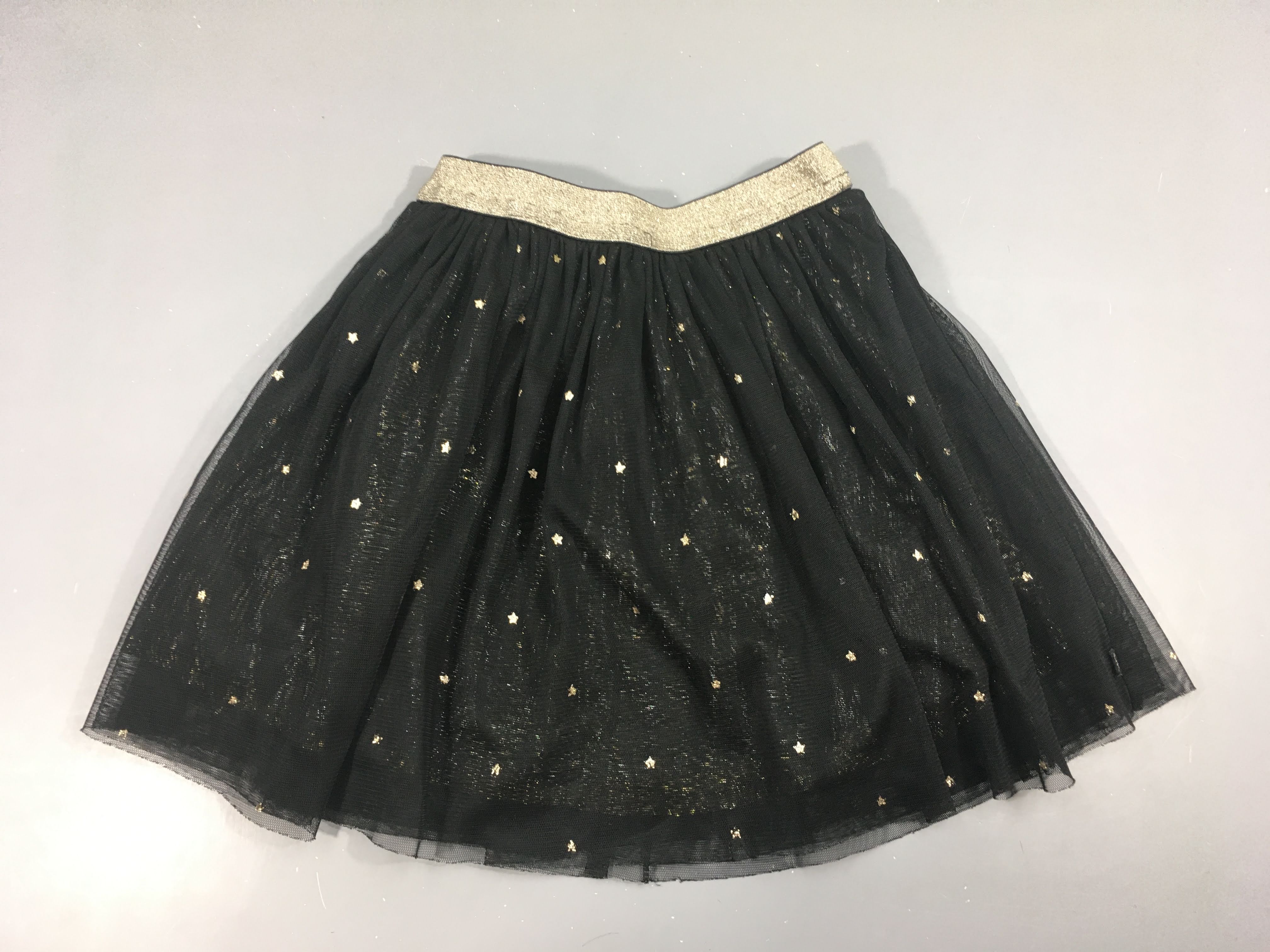 Jupe tulle noir étoiles dorées