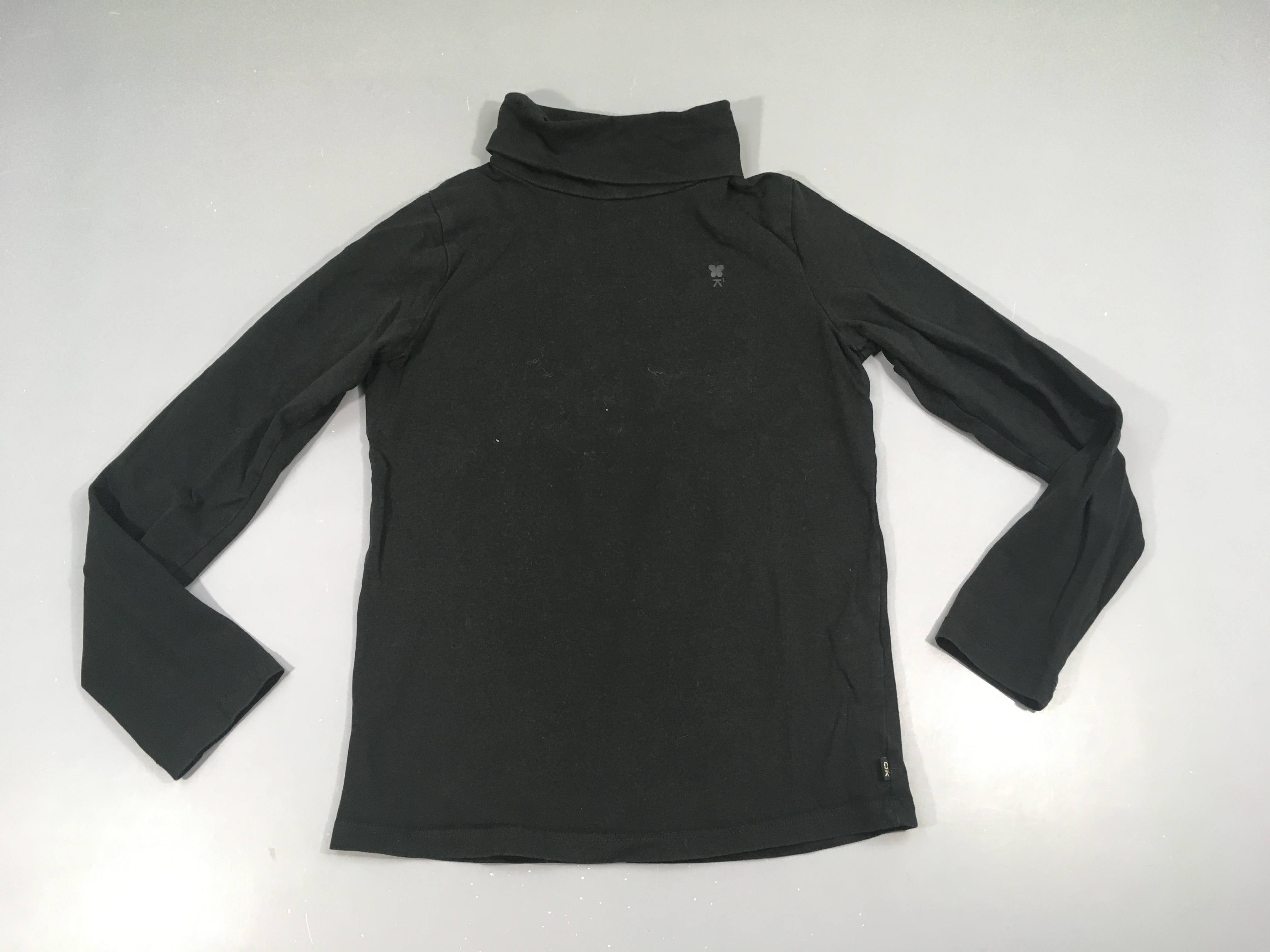 T-shirt col roulé noir