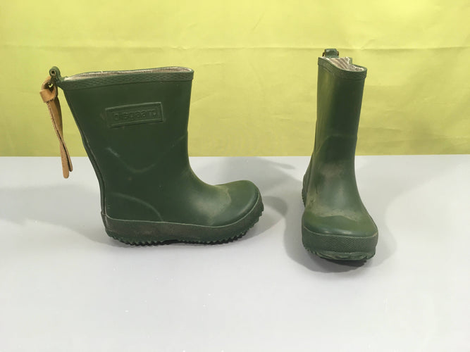 Bottes de pluie verte, Bisgaard, 25, moins cher chez Petit Kiwi