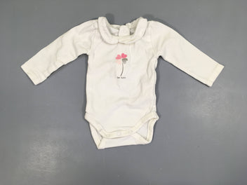 Body m.l blanc col trèfle