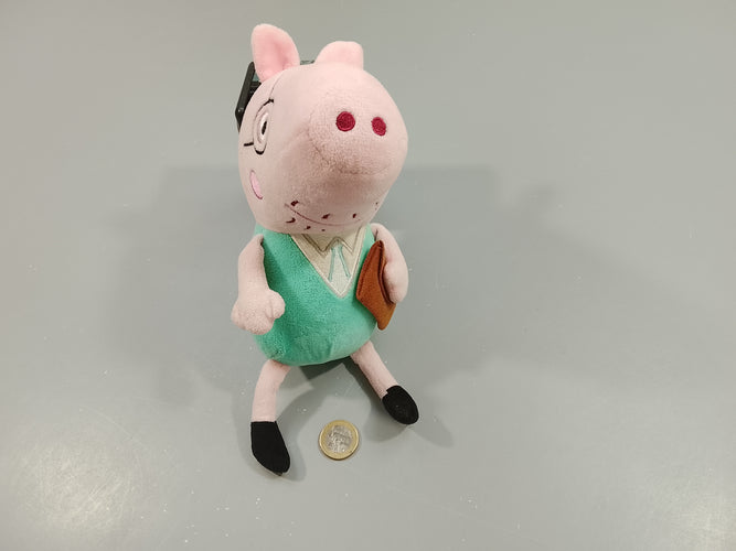 Peluche papa Pig, +/- 24cm, moins cher chez Petit Kiwi