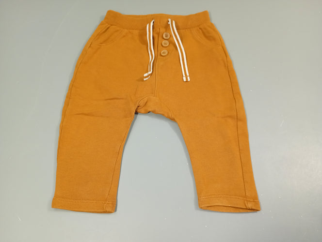Pantalon molleton jaune moutarde, moins cher chez Petit Kiwi