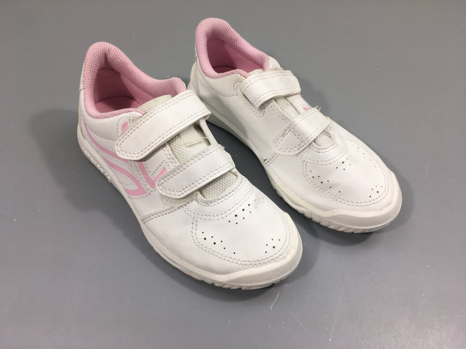 Baskets blanches roses Artengo, moins cher chez Petit Kiwi