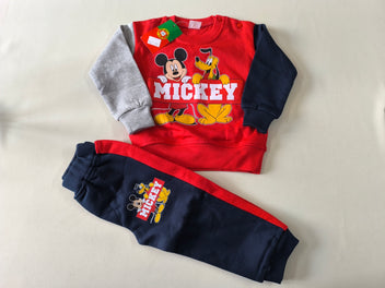NEUF! Training 2pcs rouge/bleu marine/gris Mickey et Pluto