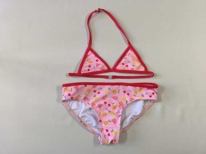 Bikini rose fruits (culotte tachée, à relaver), moins cher chez Petit Kiwi