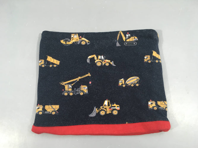 Tour de cou jersey bleu marine, un peu décoloré, moins cher chez Petit Kiwi