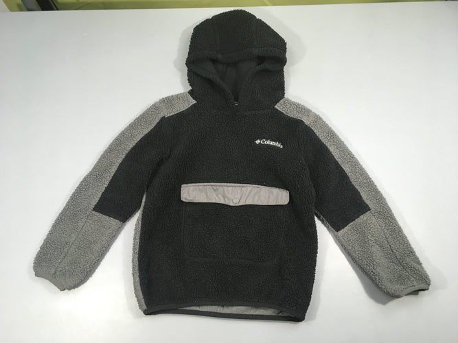 Polar noir/gris à capuche, Columbia, moins cher chez Petit Kiwi