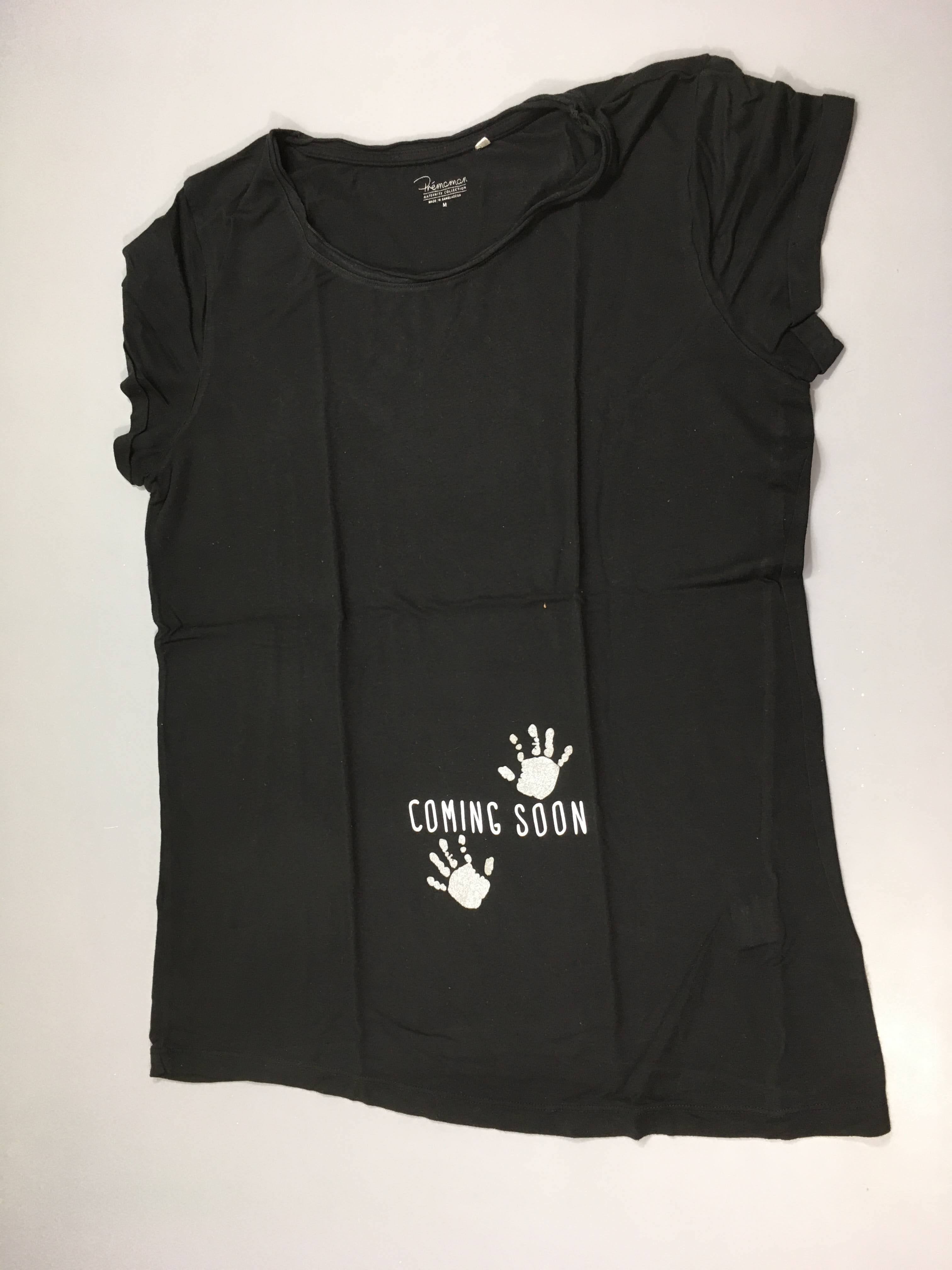 T-shirt m.c noir mains