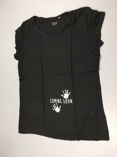 T-shirt m.c noir mains, moins cher chez Petit Kiwi