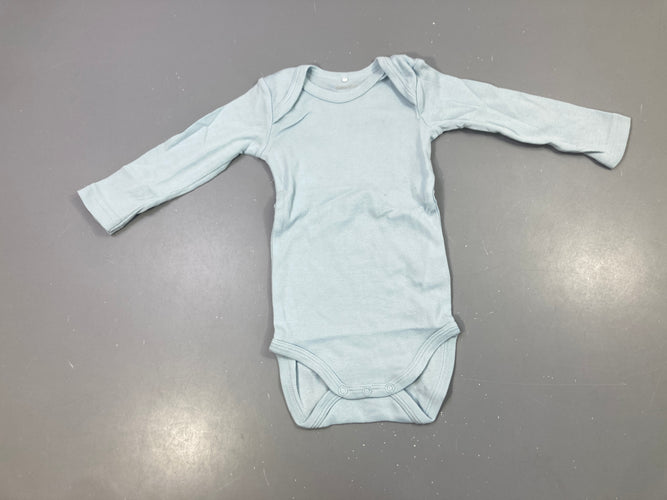 Body ml bleu clair uni, moins cher chez Petit Kiwi