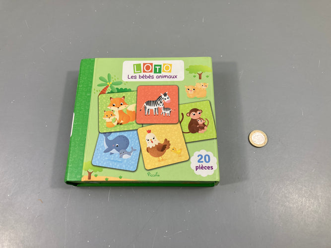 Loto, les bébés animaux, 20pcs, moins cher chez Petit Kiwi