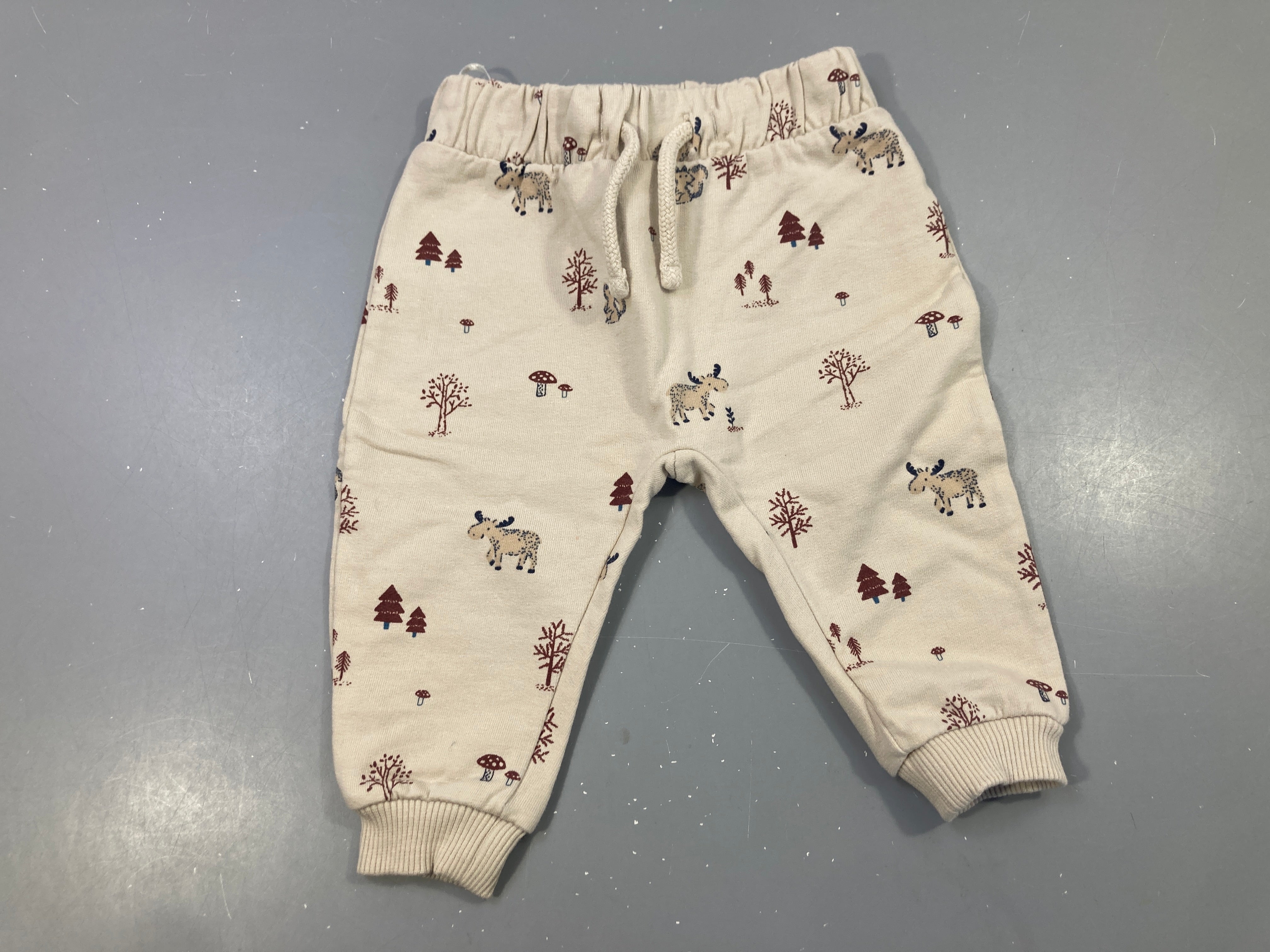Pantalon beige forêt élans