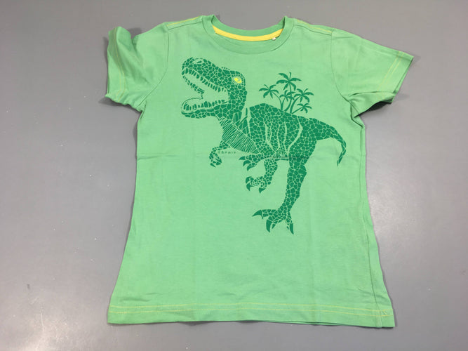 T-shirt m.c vert dino, moins cher chez Petit Kiwi
