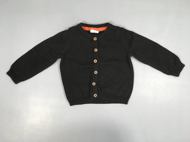 Gilet noir irisé, moins cher chez Petit Kiwi