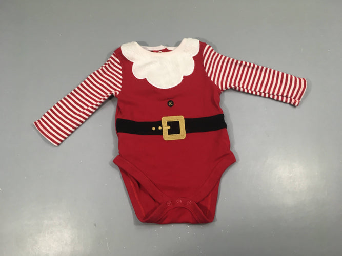 Body m.l rouge effet bar.be velours, Noël, moins cher chez Petit Kiwi