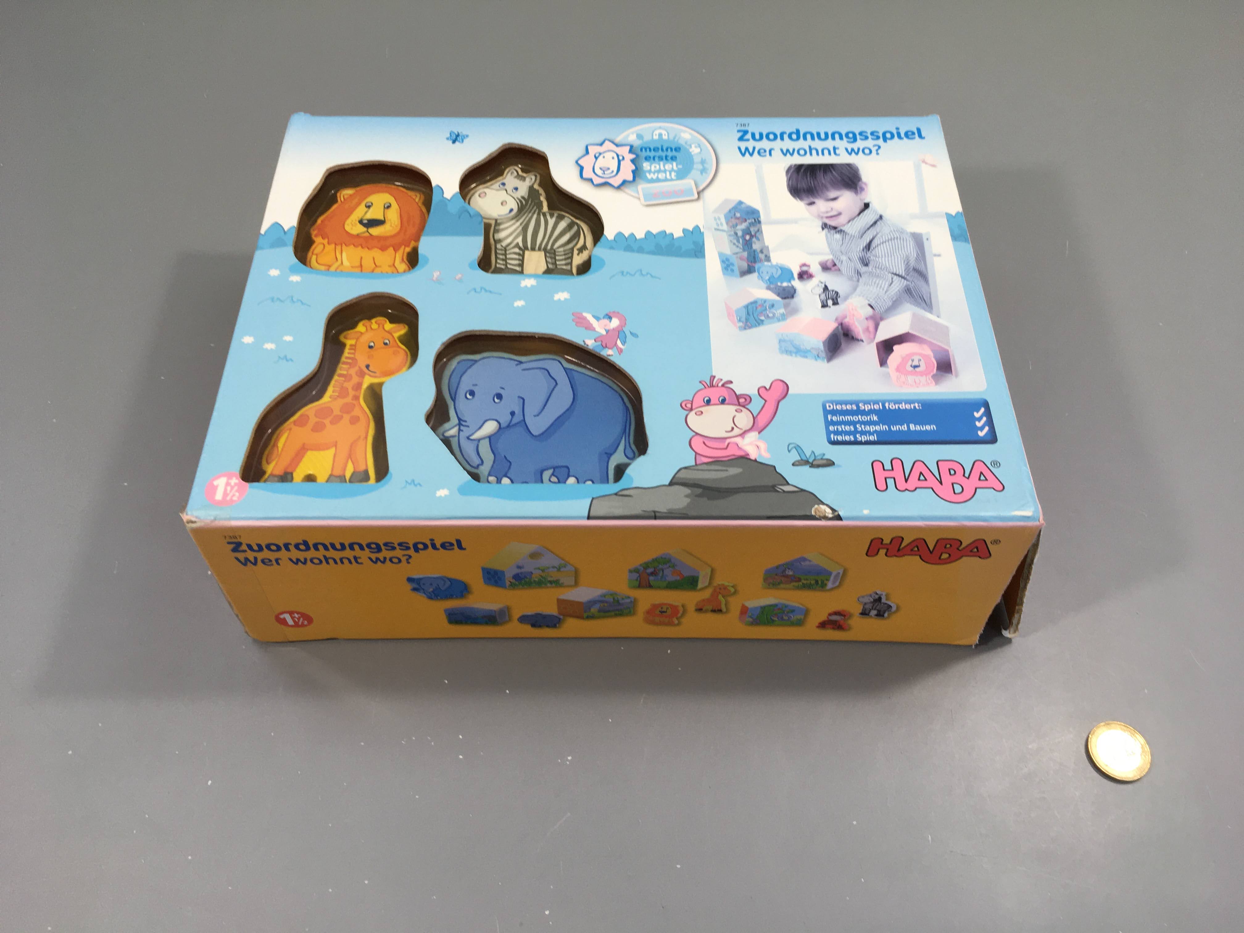 Les amis du zoo, jeu de classement, +18m, boite abîmée - complet