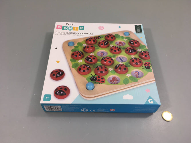 Cache-cache coccinelle, Petit génie, +3a Gifi -complet, moins cher chez Petit Kiwi
