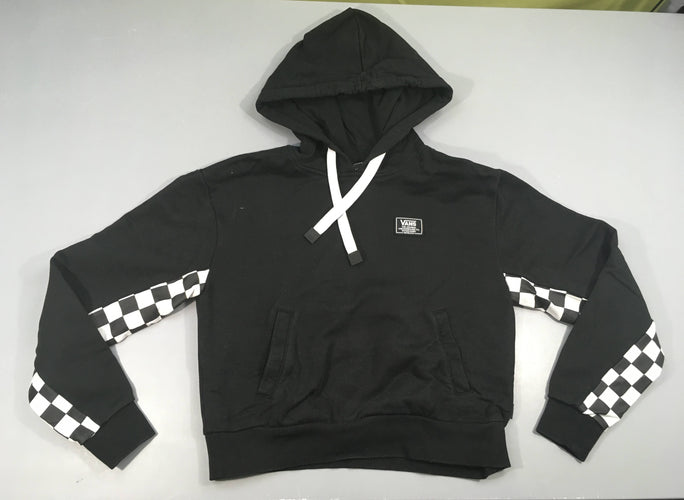 Sweat cropped noir Vans, moins cher chez Petit Kiwi