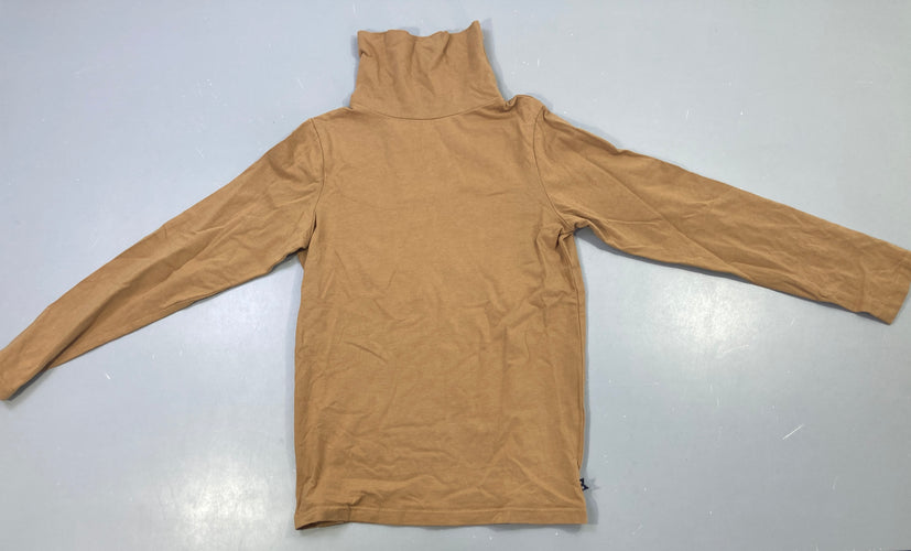 T-shirt m.l col roulé brun, moins cher chez Petit Kiwi