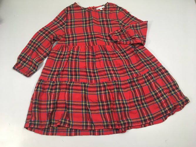 Robe m.l tartan rouge, moins cher chez Petit Kiwi