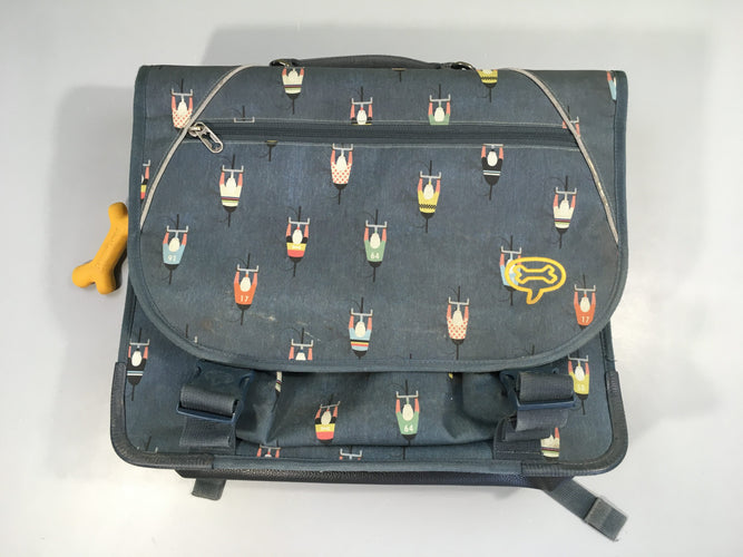 Cartable 2 Compartiments Lily Boys Stones And Bones - Multicolore-A rafraichir, moins cher chez Petit Kiwi