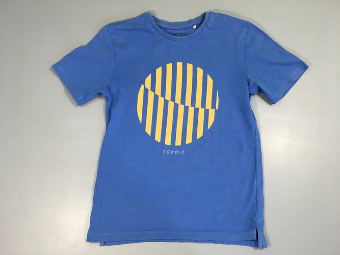 T-shirt m.c bleu rond jaune Esprit-Légèrement délavé, moins cher chez Petit Kiwi