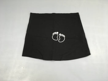 Bandeau de grossesse noir pieds TU