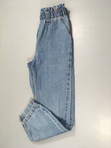 Jeans taille élastique Mom court, moins cher chez Petit Kiwi
