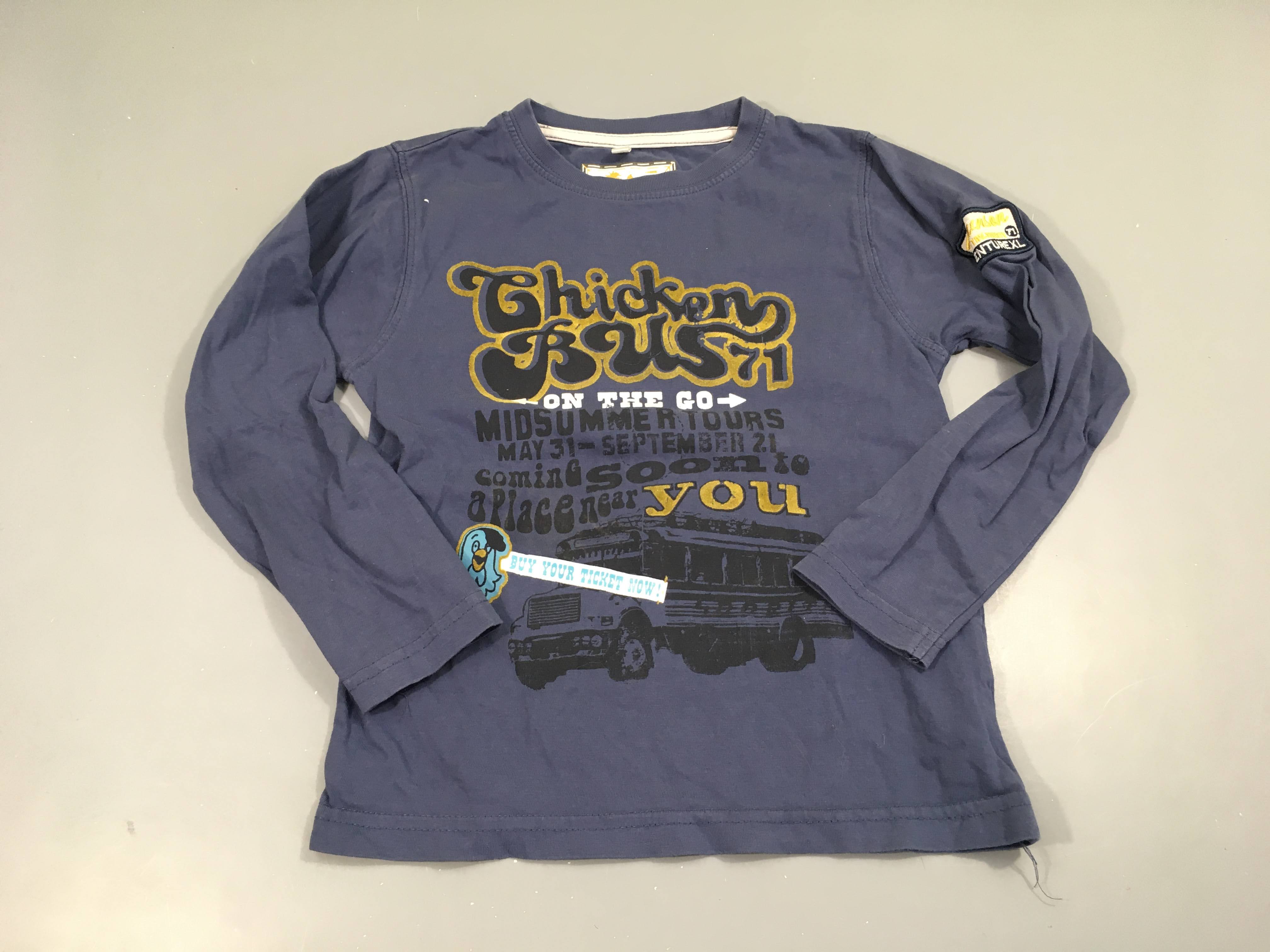 T-shirt m.l bleu foncé Thicken