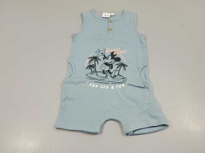 Comi-short bleu "Mickey Mouse", moins cher chez Petit Kiwi