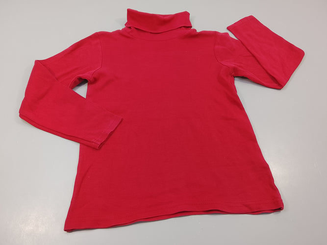 T-shirt m.l col roulé rouge, moins cher chez Petit Kiwi