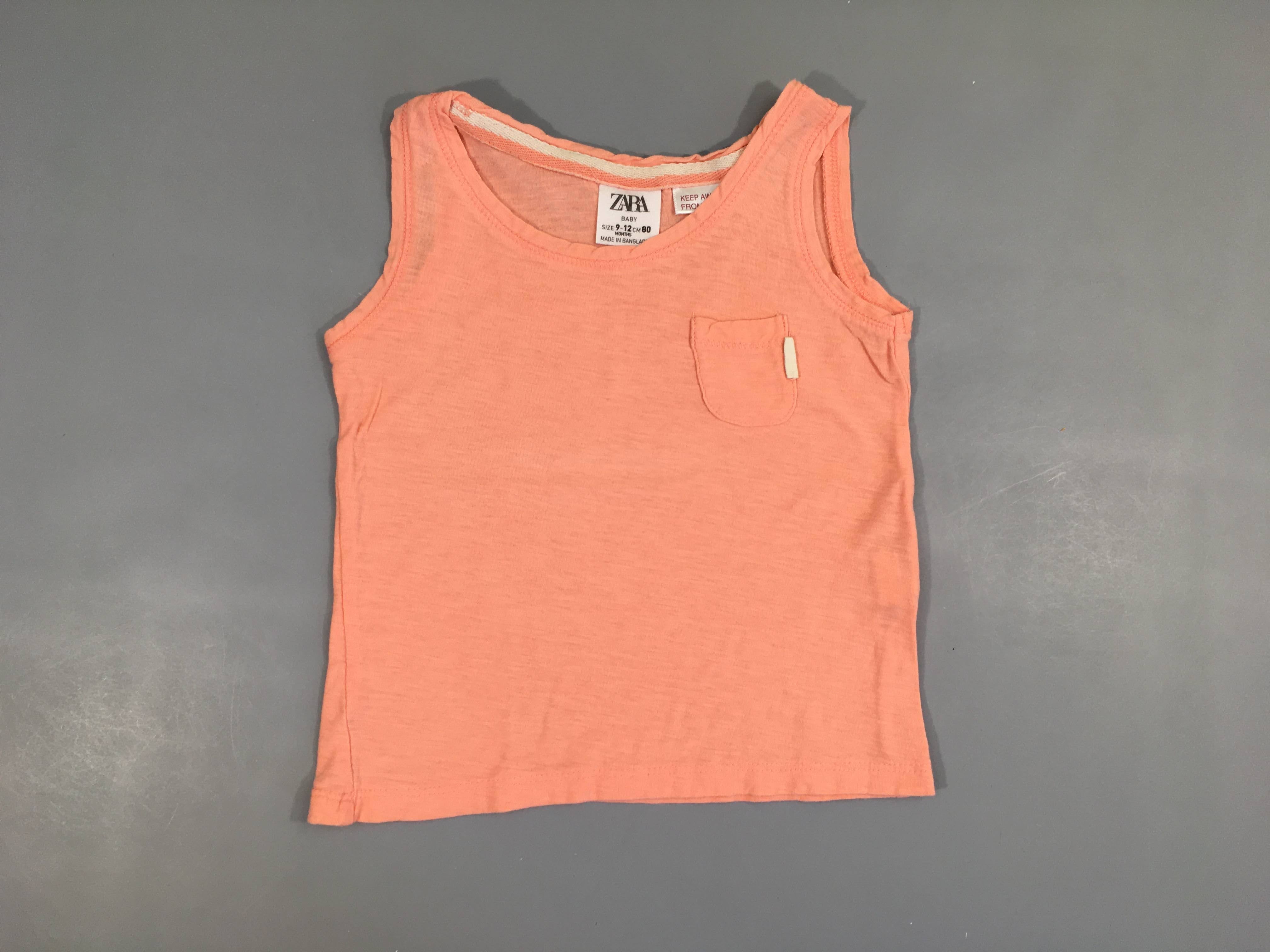 Top jersey saumon flammé