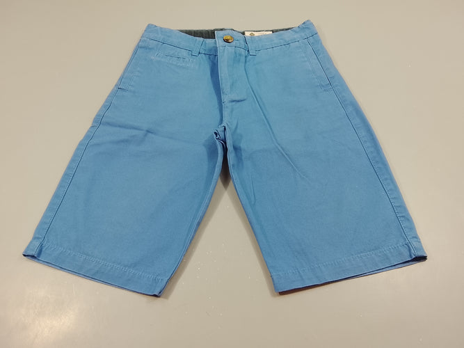 Bermuda chino toile  bleu, moins cher chez Petit Kiwi